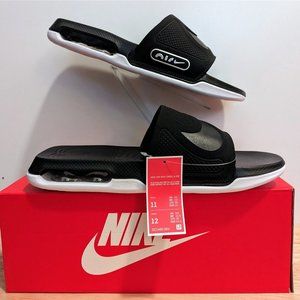 NWB Nike Air Max Cirro Slide Black Metallic Silver DC1460-004 Men's Size 11